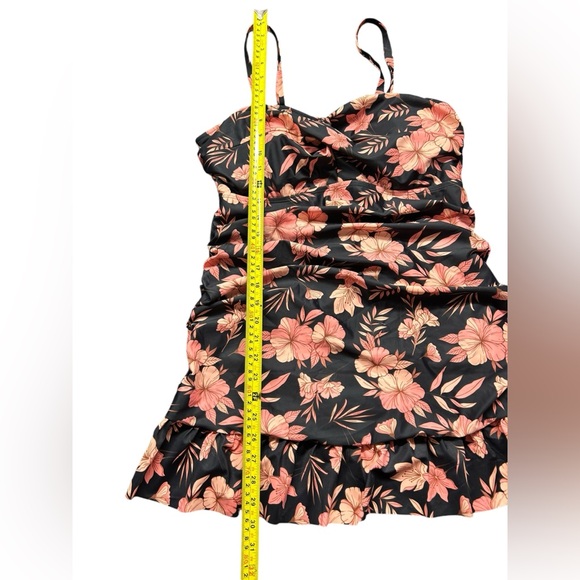 HANNAH NIKOLE womens plus size 16W modest long tankini swim top NWT - Picture 11 of 13